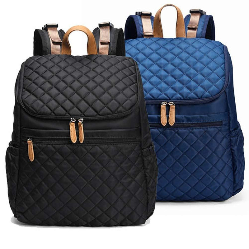 Black Quilted Backpack Diaper Bag Dreambaby